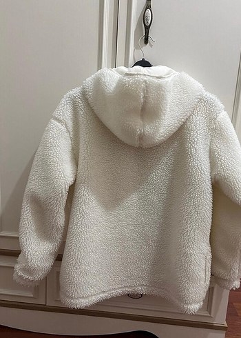 Sarı Kürklü Kadın Kışlık Mont - Görsel 2