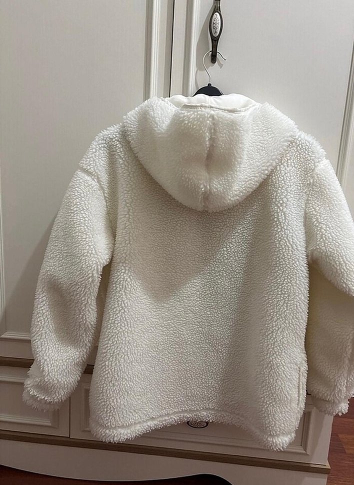 Sarı Kürklü Kadın Kışlık Mont - Görsel 2