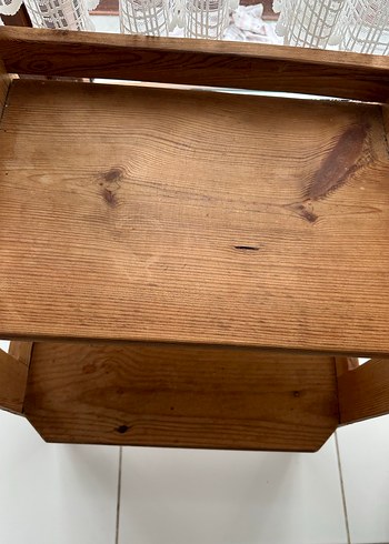 Bej Ahşap Çocuk Sandalyesi - Görsel 6