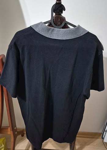 Siyah Düğmeli Erkek Polo Tişört - Görsel 3