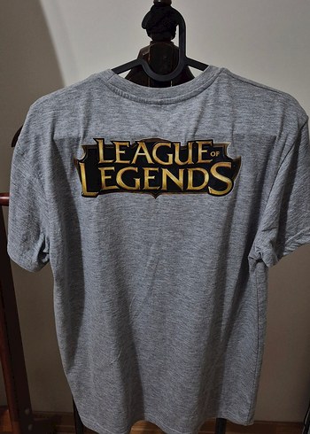 League of Legends Baskılı Gri Erkek Tişört - Görsel 4