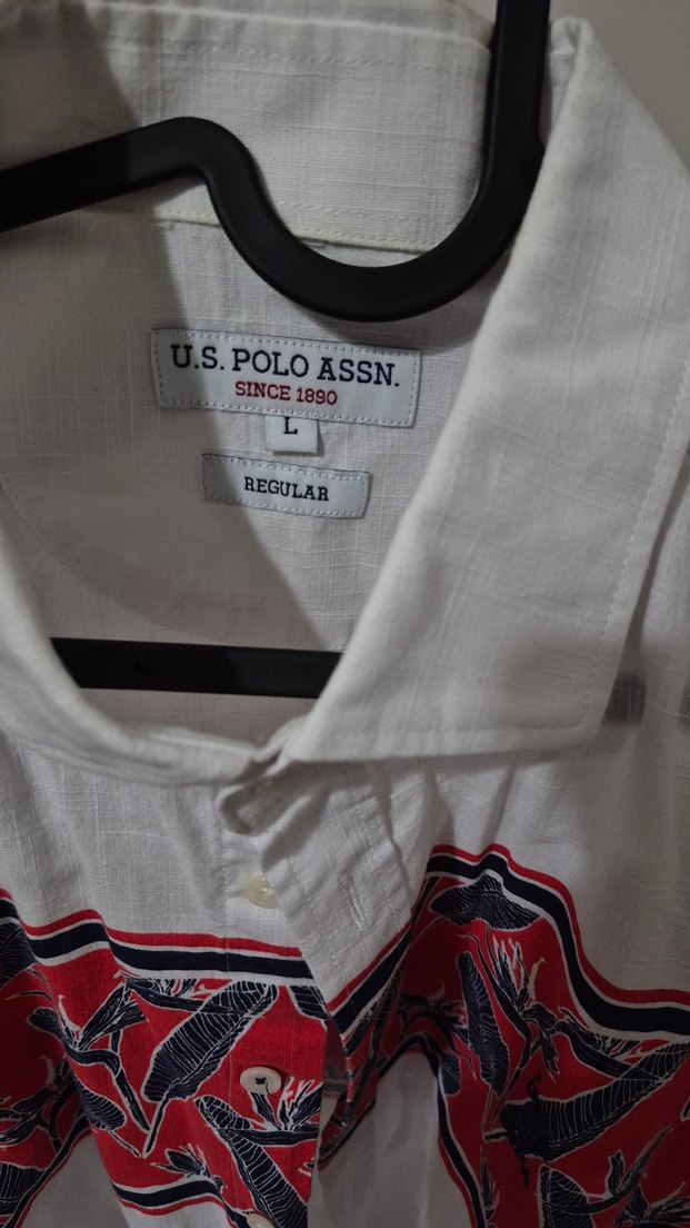 Beyaz Baskılı Uzun Kollu Erkek Gömlek - Görsel 2