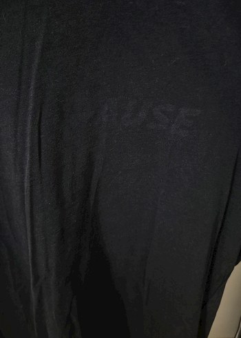 Bershka Baskılı Siyah Erkek Tişört - Görsel 2