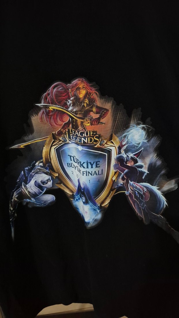 Siyah Baskılı League of Legends Tişört - Görsel 2