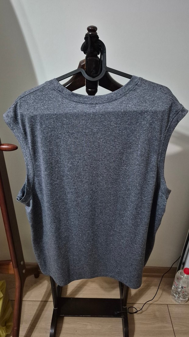 Gri Pamuklu Plaj Giyim - Görsel 3