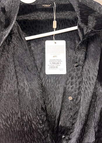 Siyah Drapeli Saten Ofis Bluzu - Görsel 4