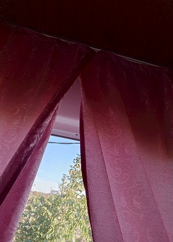 Pembe Bohem Tarzı Pastel Tül Perde - Görsel 4