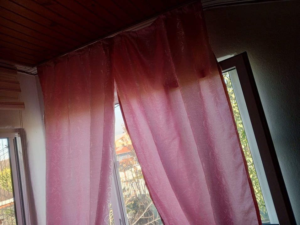 Pembe Bohem Tarzı Pastel Tül Perde - Görsel 3