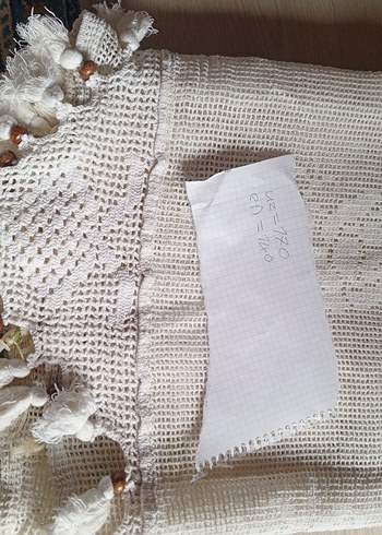 Bohem İşlemeli Beyaz Perde - Görsel 6