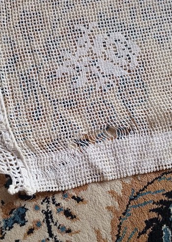 Bohem İşlemeli Beyaz Perde - Görsel 3