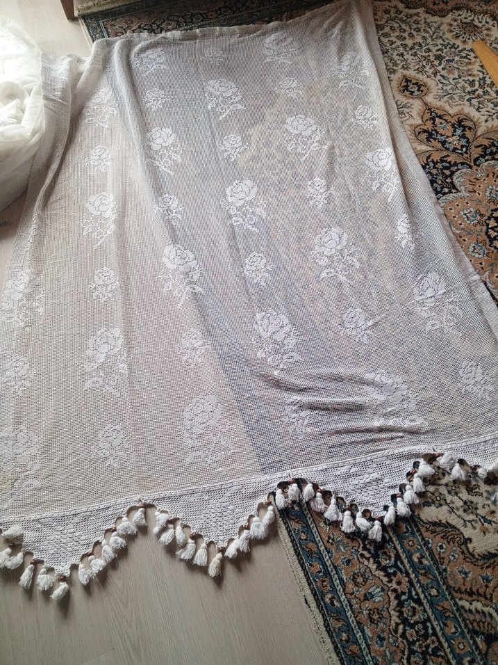 Bohem İşlemeli Beyaz Perde - Görsel 5
