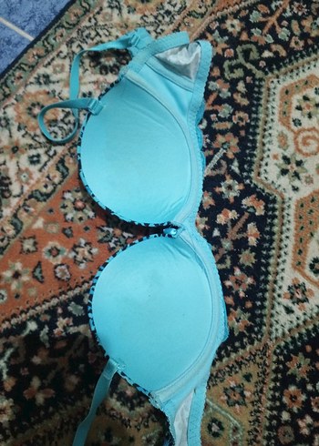 Turkuaz Leopar Desenli Sütyen - Görsel 2