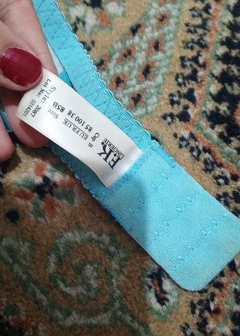 Turkuaz Leopar Desenli Sütyen - Görsel 3