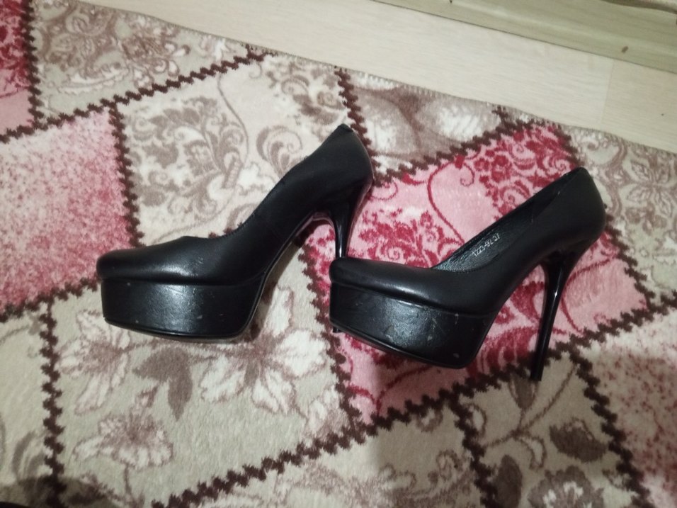 Siyah Yılan Desenli Stiletto Topuklu Kadın Ayakkabı - Görsel 4