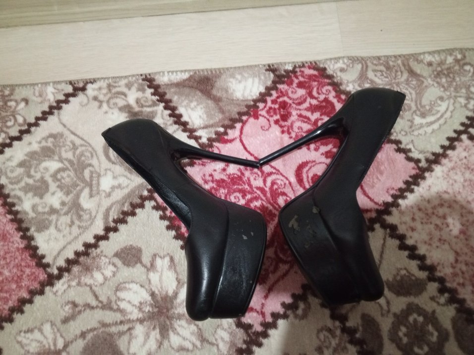 Siyah Yılan Desenli Stiletto Topuklu Kadın Ayakkabı - Görsel 2