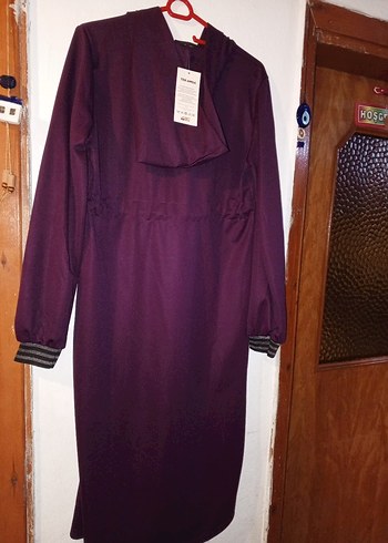 Kadın Mor Uzun Kollu Salaş Kap - Görsel 2