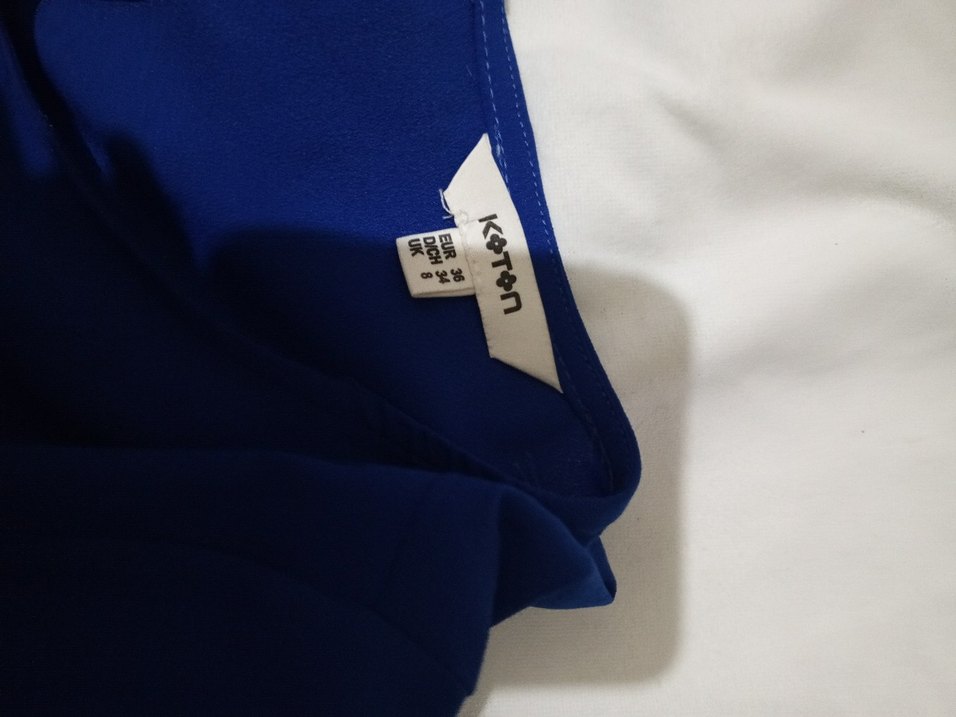 Mavi, Uzun Kollu, Dar Kesim Kadın Elbisesi - Görsel 2