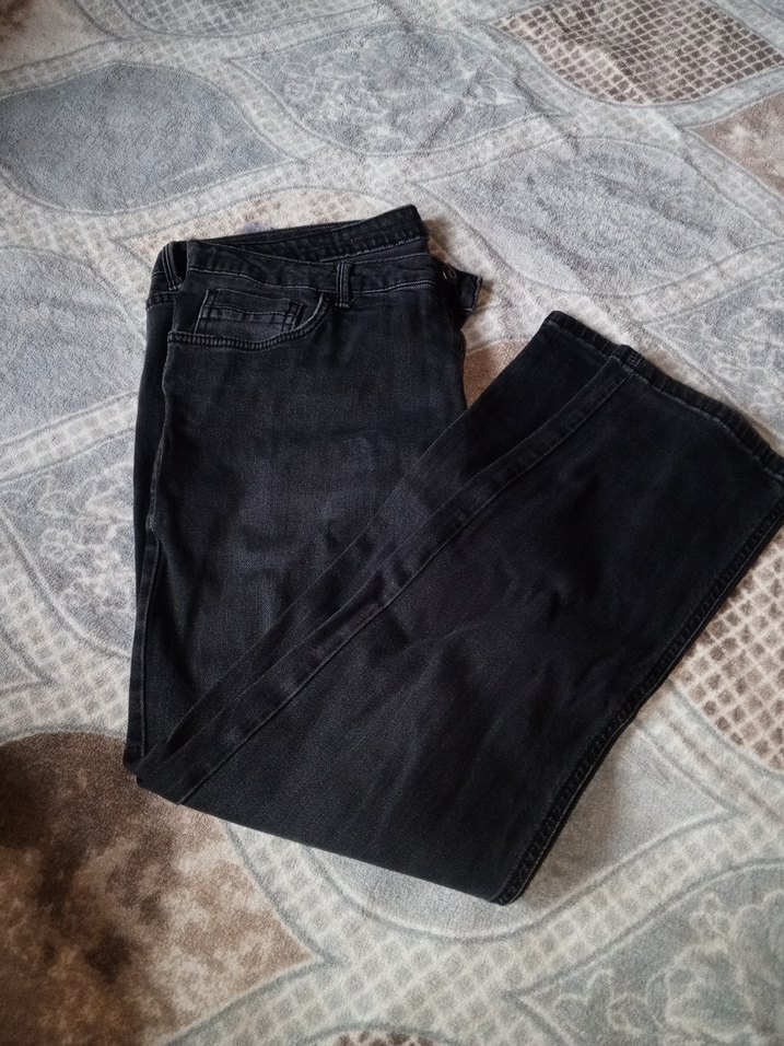 Erkek Siyah Regular Fit Denim Pantolon - Görsel 2