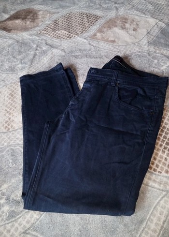 Erkek Lacivert Regular Fit Denim Pantolon - Görsel 2