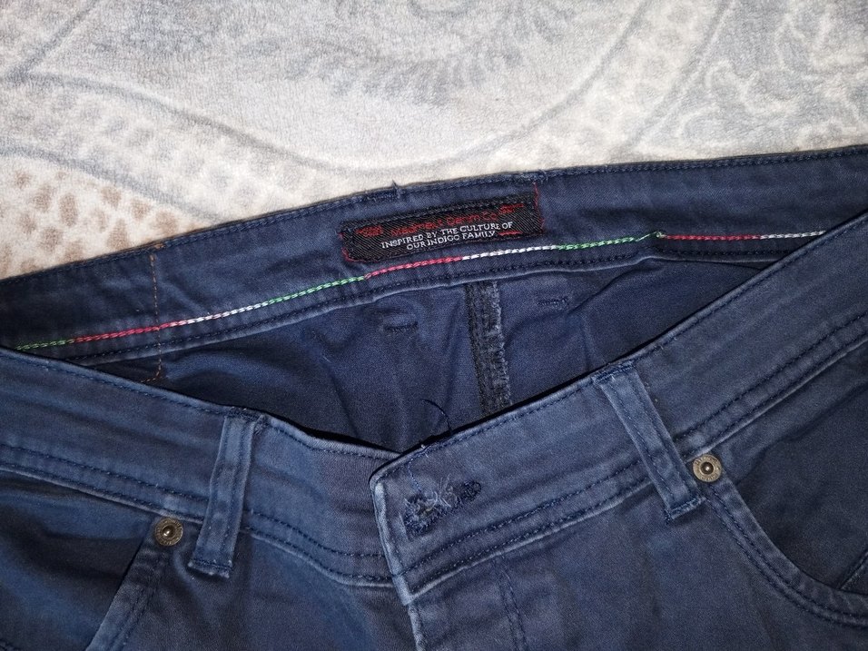 Erkek Lacivert Regular Fit Denim Pantolon - Görsel 3