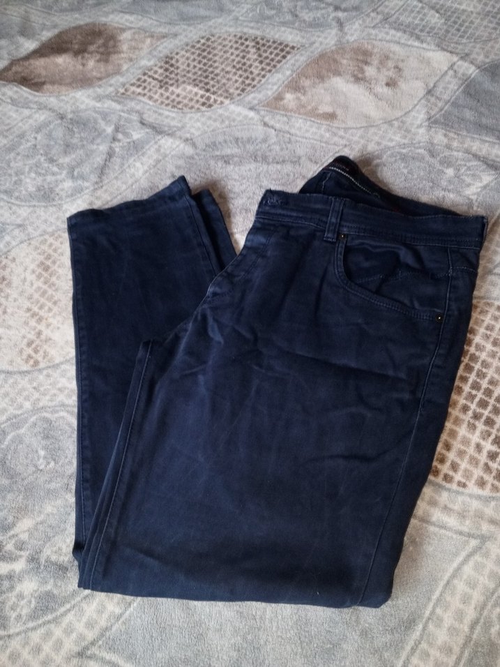 Erkek Lacivert Regular Fit Denim Pantolon - Görsel 2