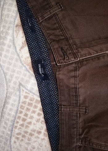 Kahverengi Kemerli Erkek Pantolon - Görsel 3