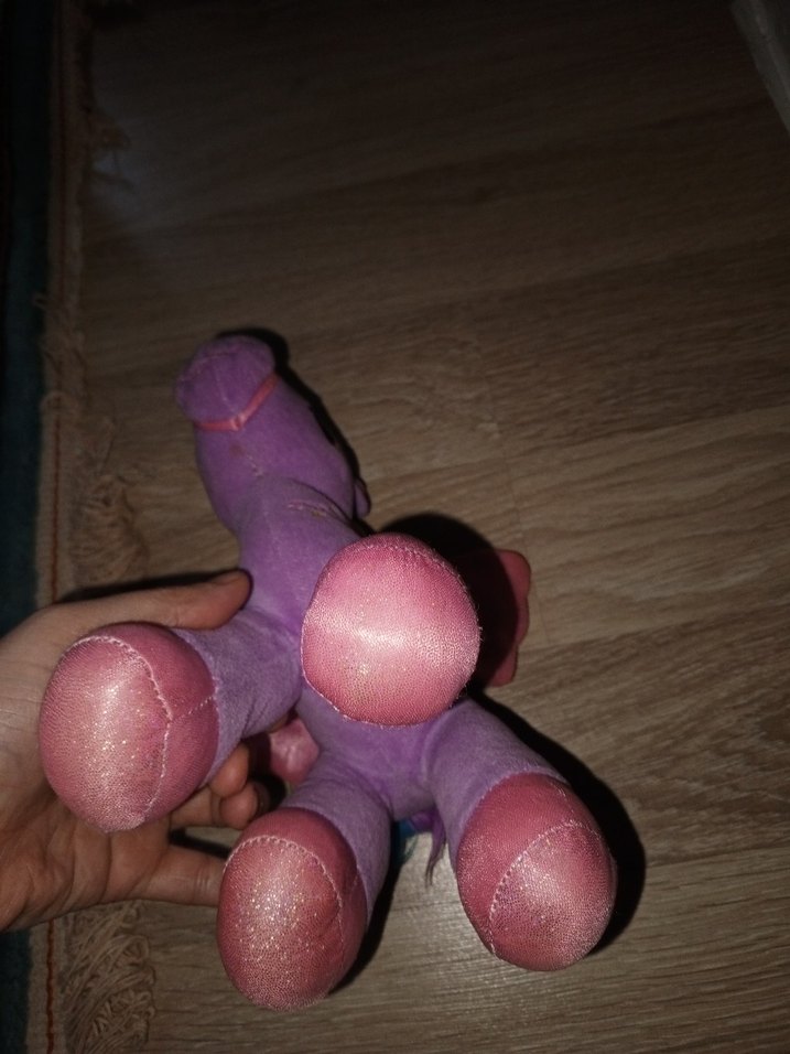 Pastel Mor Kanatlı Peluş Unicorn Oyuncak - Görsel 4