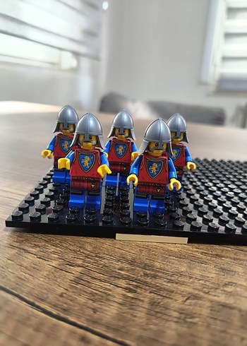 Lego aslan şovalye minifigür 5 adet - Görsel 2