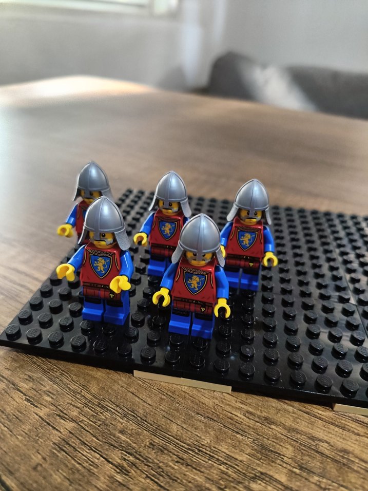 Lego aslan şovalye minifigür 5 adet - Görsel 4