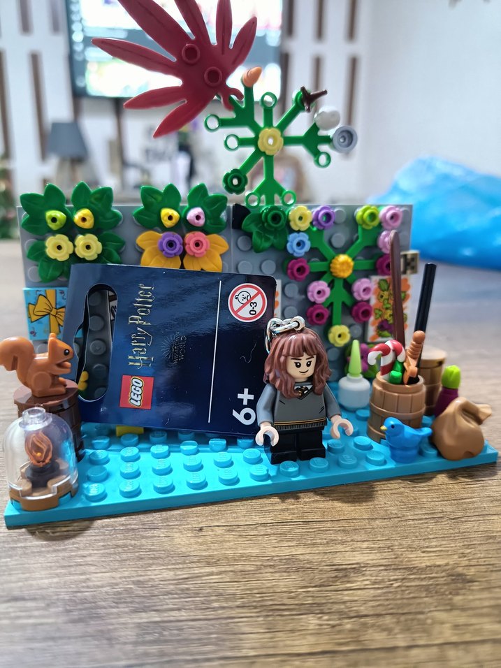 Mavi Lego Harry Potter Minifigür harmonie anahtarlık - Görsel 2