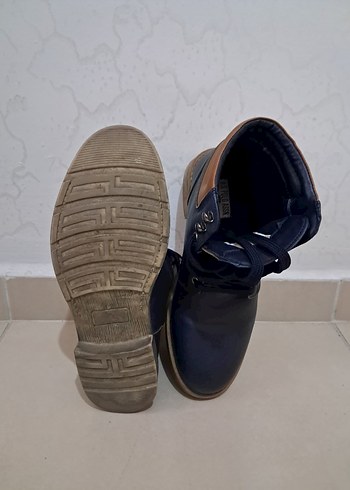 Lacivert Bağcıklı Erkek Bot - Görsel 5