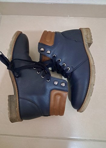 Lacivert Bağcıklı Erkek Bot - Görsel 2