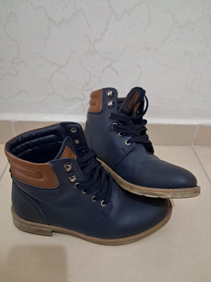 Lacivert Bağcıklı Erkek Bot - Görsel 3