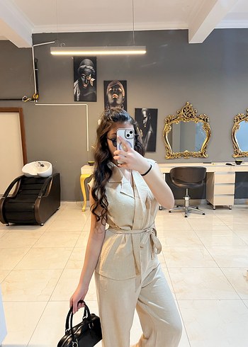 Bej renk keten yelek pantolon takımı - Görsel 2