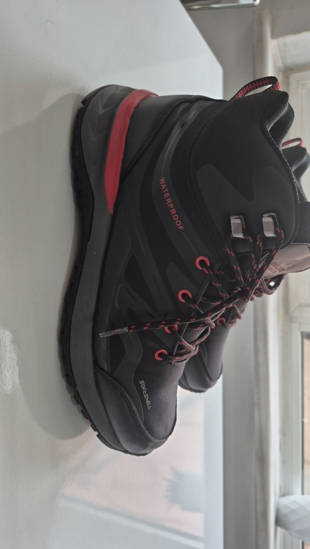 Kırmızı Siyah Bağcıklı Erkek Outdoor Bot - Görsel 2