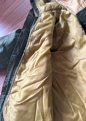 Erkek Kapüşonlu Haki Yağmurluk - Görsel 2