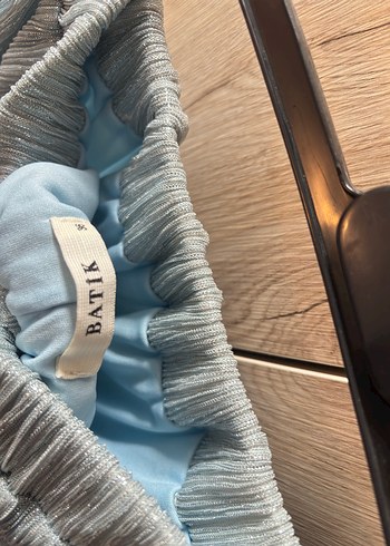 Mavi Midi Boy Pliseli Etek - Görsel 2