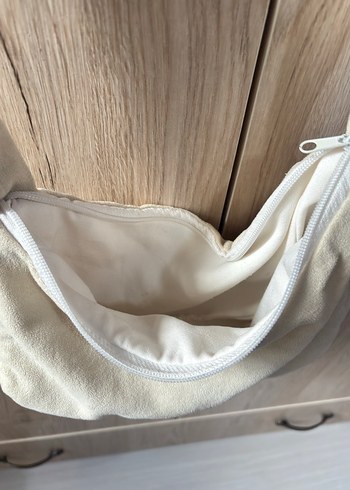 Bej Süet Minimalist Kadın Çantası - Görsel 3
