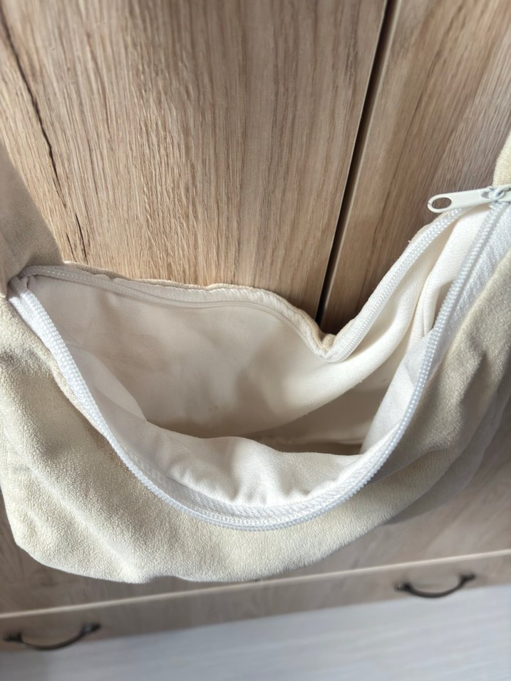 Bej Süet Minimalist Kadın Çantası - Görsel 3