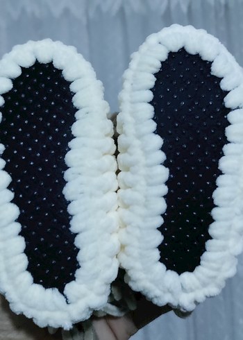 Kızlar için Örme Yün Sıcak Terlik - Görsel 5