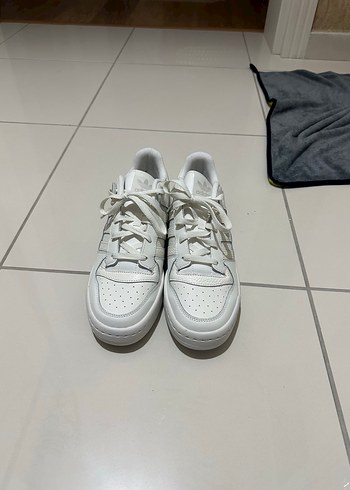 Beyaz Bağcıklı Platform Topuk Spor Ayakkabı - Görsel 5