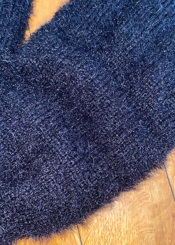 Siyah Bohem Örgü Kadın Eldiveni - Görsel 4