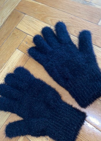 Siyah Bohem Örgü Kadın Eldiveni - Görsel 5