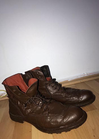 Kahverengi Deri Tokalı Erkek Botları - Görsel 2