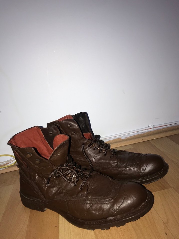 Kahverengi Deri Tokalı Erkek Botları - Görsel 2