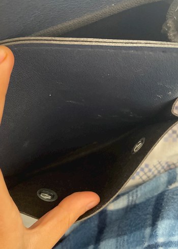 Tokalı Siyah Deri Kadın Çanta - Görsel 4