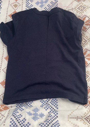 Lacivert baskılı crop - Görsel 2