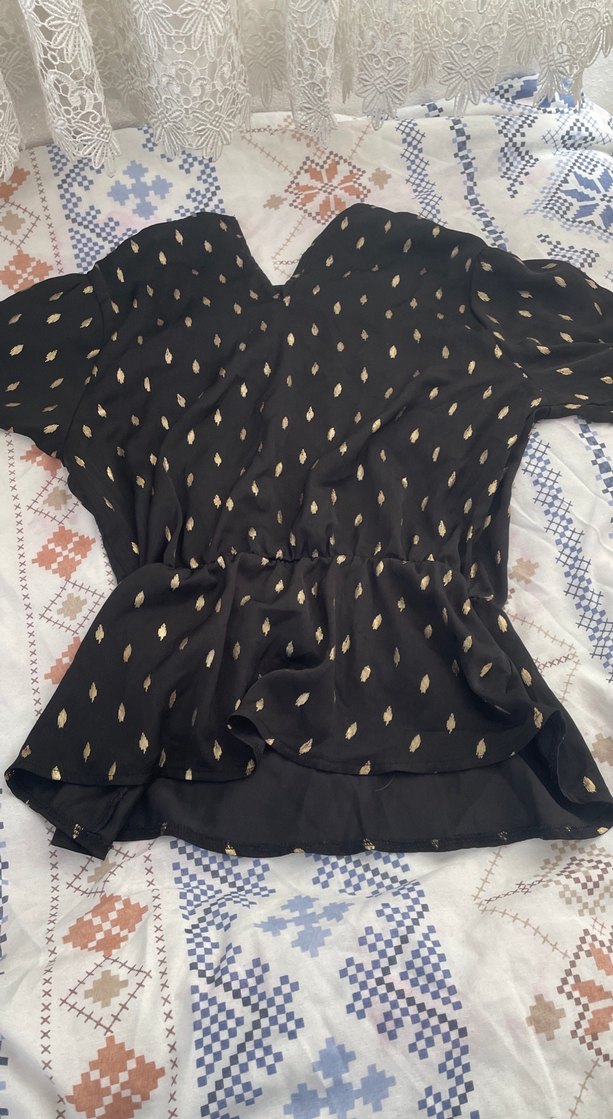 Siyah Kadın Bluz - Görsel 2