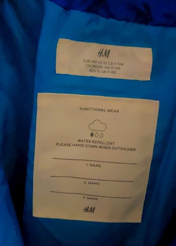 Erkek Çocuk Lacivert Düğmeli Mont 9-10 yaş - Görsel 3