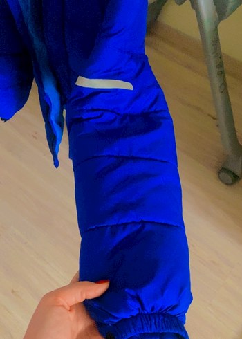 Erkek Çocuk Lacivert Düğmeli Mont 9-10 yaş - Görsel 4